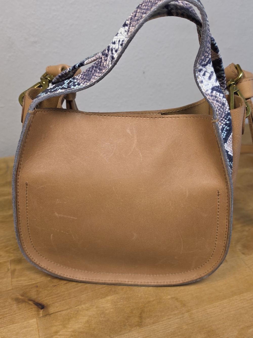 Madewell The Sydney Crossbody Bag Snake Embossed Leather Handbag NWT MD183 - Picture 13 of 15
